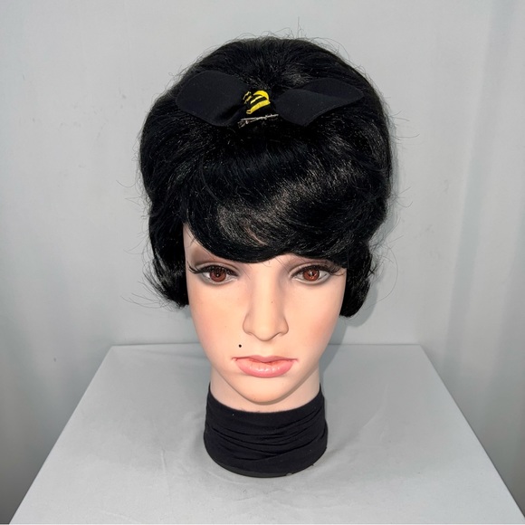 Black and Yellow Knot Bandana Knotted Hair Bow - Picture 2 of 11